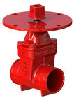 ANSI B16.10 Flange Or Groove Type Non Rising Stem Resilient Seated Valve With EPDM Seal