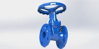 Ductile Iron Gate Valve Top Cap Or Hand Wheel Operated , Vulcanized Rubber Wedge