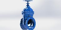 Ductile Iron AWWA approved Gate Valve , Handwheel Operator Resilient Seated Valve