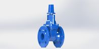 Abrasion Resistance Resilient Seated Gate Valve , Epoxy Powder Coated Wedge Gate Valve