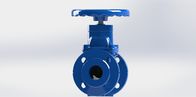 Abrasion Resistance Resilient Seated Gate Valve , Epoxy Powder Coated Wedge Gate Valve