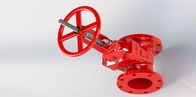 Red FBE Coated  Resilient Seated Valve For Fire Service UL FM Approved
