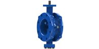 Ductile Iron Double Eccentric Valve , Wafer Butterfly Valve SS316 Disc Seat