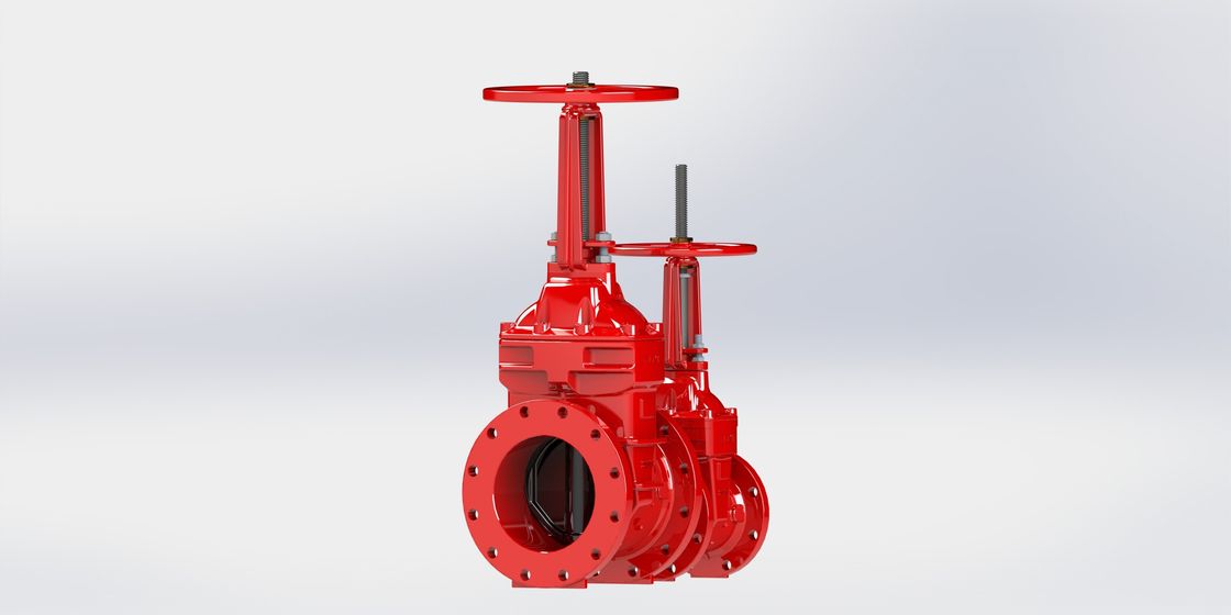 Flange Groove Connection Available Ul Fm Approved Valves With Red Epoxy Coated