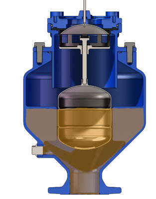 Ductile Iron Sewage Air Release Valve DN50-DN200 for Sewage Systems with ≤80℃ Temperature Resistance