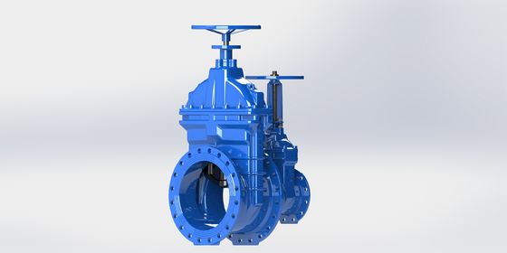 Flanged Gate Valve Rated for Temperature Minus 10 Degrees Celsius to Plus 80 Degrees Celsius Offering Pipeline Isolation