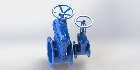 Flanged Gate Valve Rated for Temperature Minus 10 Degrees Celsius to Plus 80 Degrees Celsius Offering Pipeline Isolation