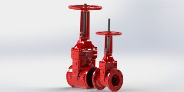 UL / FM ANSI B16.1 Flange Gate Valve With Fusion Bonded Epoxy Coating