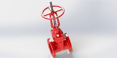 Red Epoxy Coated Ul Fm Gate Valve Long Lasting Performance