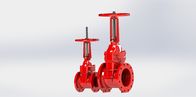 FBE Coated Flanged Grooved Ductile Iron Gate Valve For Fire Fighting System