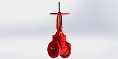 UL / FM ANSI B16.1 Flange Gate Valve With Fusion Bonded Epoxy Coating