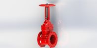 Resilient Seated Valve For Fire Service , Red Stainless Steel Gate Valve