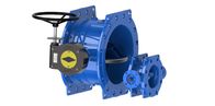 Dovetail Ductile Iron Double Eccentric Butterfly Valve Worm Gear Available