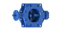 Drinking Water Blue High Performance Butterfly Valves With Arch Shape Design