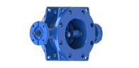 Ductile Iron Double Butterfly Valve , Bearing - CS Base Butterfly Valve Flange Type