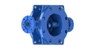 Temperature Range -10-80C Double Eccentric Butterfly Valve With Ductile Iron Body
