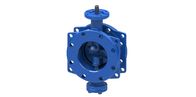 Double Eccentric Butterfly Valve Dovetail Blue Rubber Seal Low Operating Torque