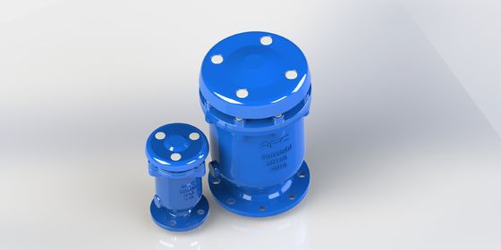 Ductile Iron Combination Air Release Valve with Threaded And Flange Connection and Stainless Steel Float for Fluid Transport Systems