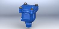 Blue Small Stainless Steel Float Air Vent Valve , Epoxy Coating Air Flow Control Valves