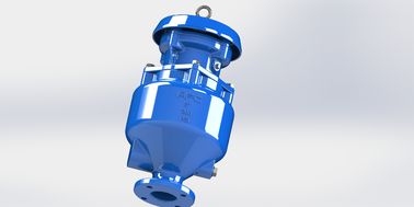 DN50-DN200 Ductile Iron Sewage Air Release Valve With Flange / Thread Connection Type