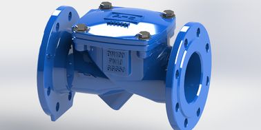 Water ISO Certified Swing Flex Check Valve With Ductile Iron Body Material Temperature Range 0-80C