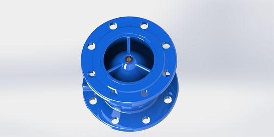 Flange End Connection Rubber Coated Disc Non Slam Check Valve Designed for PN10 Pressure Systems