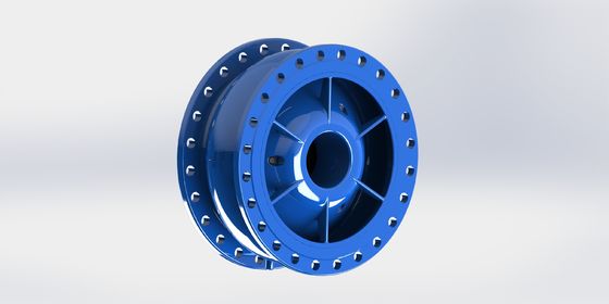 Flange End Connection Rubber Coated Disc Non Slam Check Valve Designed for PN10 Pressure Systems