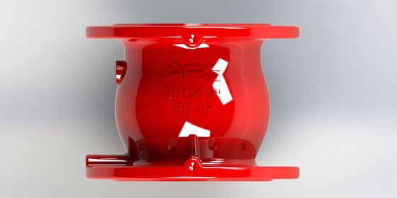 Ductile Iron Non Slam Check Valve with Quick Close and Flange Connection for Efficient Flow Control