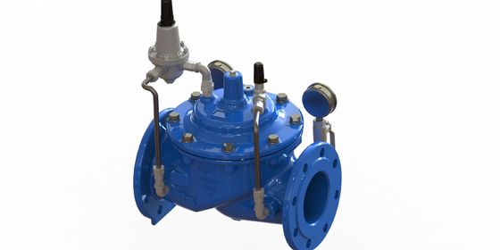 EN1092-2 Flange Standard Water Pressure Reducing Valve with Epoxy Coated Body and SS304 Seat