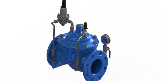 A200 Water Pressure Reducing Valve with EPOXY Coating, Flange Connection, and Nylon Reinforced Diaphragm for Water Systems