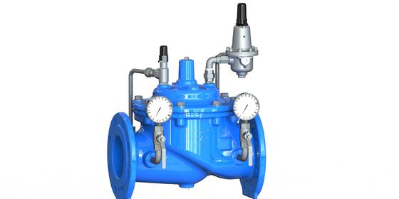 Flange Connection Water Pressure Reducing Valve with SS304 Seat and Epoxy Coated Surface for Durability