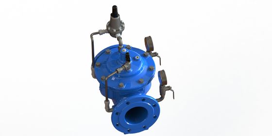 Water Pressure Reducing Valve with Nylon Reinforcement EPDM Diaphragm GGG50 Material and SS304 Seat