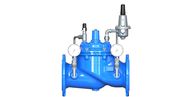Epoxy Coated Water Pressure Reducing Valve With SS304 Pilot And Pressure Gauge Kit
