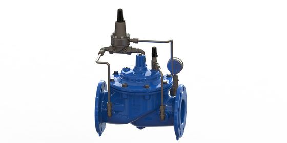 PN10 Minimum Pressure Sustaining Valve with Flange Connection and Ductile Iron Construction for Industrial Use