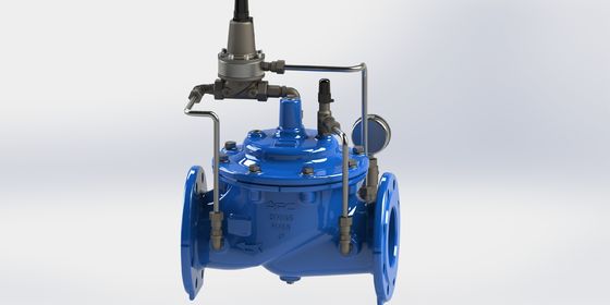 Pressure Sustaining Valve with Reinforced Nylon Diaphragm and Flange Connection for PN25 Maximum Pressure