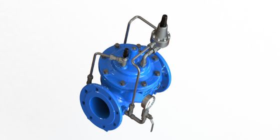 Pressure Sustaining Valve with Reinforced Nylon Diaphragm and Flange Connection for PN25 Maximum Pressure