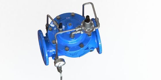 Pressure Sustaining Valve with Reinforced Nylon Diaphragm and Flange Connection for PN25 Maximum Pressure