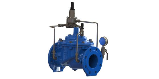 PN10 Minimum Pressure Sustaining Valve with Ductile Iron Construction and Flanged Connection