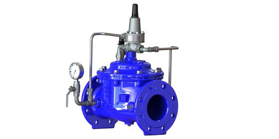 PN10 Minimum Pressure Sustaining Valve with Ductile Iron Construction and Flanged Connection