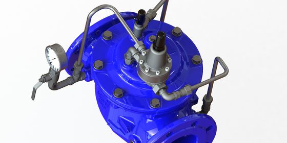 Ductile Iron Pressure Sustaining Valve with Flange Connection and PN25 Maximum Pressure