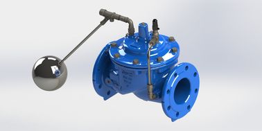 Blue Water Float Control Valve With EPDM Rubber Materials GGG50