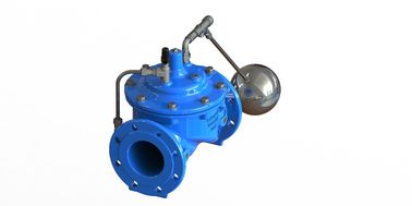 Blue Water Float Control Valve With EPDM Rubber Materials GGG50