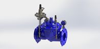 Blue Stainless Steel Flow Control Valve Water Constant Flow Rate Control Available