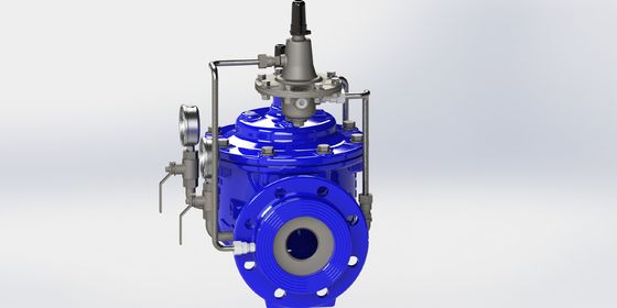 Manual Flow Control Valve with EPDM Seal and Ductile Iron Control Pipe for 0-80°F Temperature Range and EN1074-5 Standard