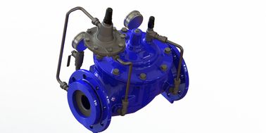 SS304 Pilot Operated Flow Control Valve PN10/16/25 Ral5005 For 0-80°F Temp Range