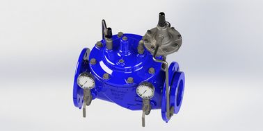 Manual Blue Ral5005 Flow Control Valve Stainless Steel For Ductile Iron Pipe A400 Model