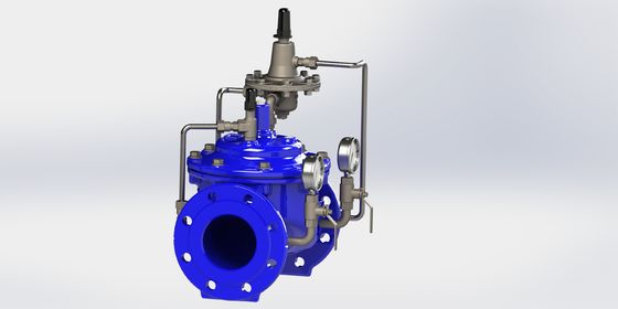 A400 Flow Control Valve with 0-80°F Temperature Range and Blue Ral5005 Color for Precise Flow Management