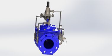 Stainless Steel Flow Control Valve EPDM Seal PN10 Actuated With Ductile Iron Control Pipe