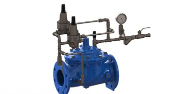 Flange End Connection Hydraulically Operated Diaphragm Valve With Nylon Reinforcement And EPDM Diaphragm