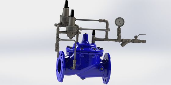 PN25 Surge Anticipating Valve with Flange End Connection and Nylon Reinforcement With EPDM Diaphragm